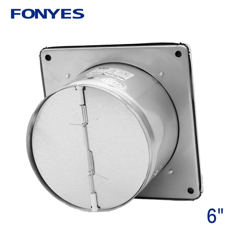 6 inch stainless steel panel fan industrial ventilator ventilation fan metal wall exhaust fan kitchen window extractor 220V