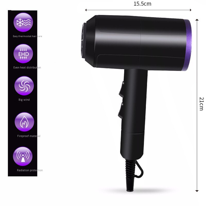 Secador de pelo de Salón 5 en 1, secador de pelo de gran potencia para reparación de cabello, secador de aire ionizado, soplador de temperatura constante Dc Motor Eu P