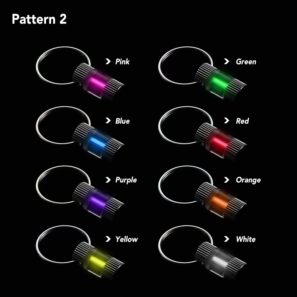 Trizio auto Luminoso Chiave Anello Ultralight all'aperto incandescenza in il buio Portachiavi Anello Di Sopravvivenza Di Emergenza mini Luce