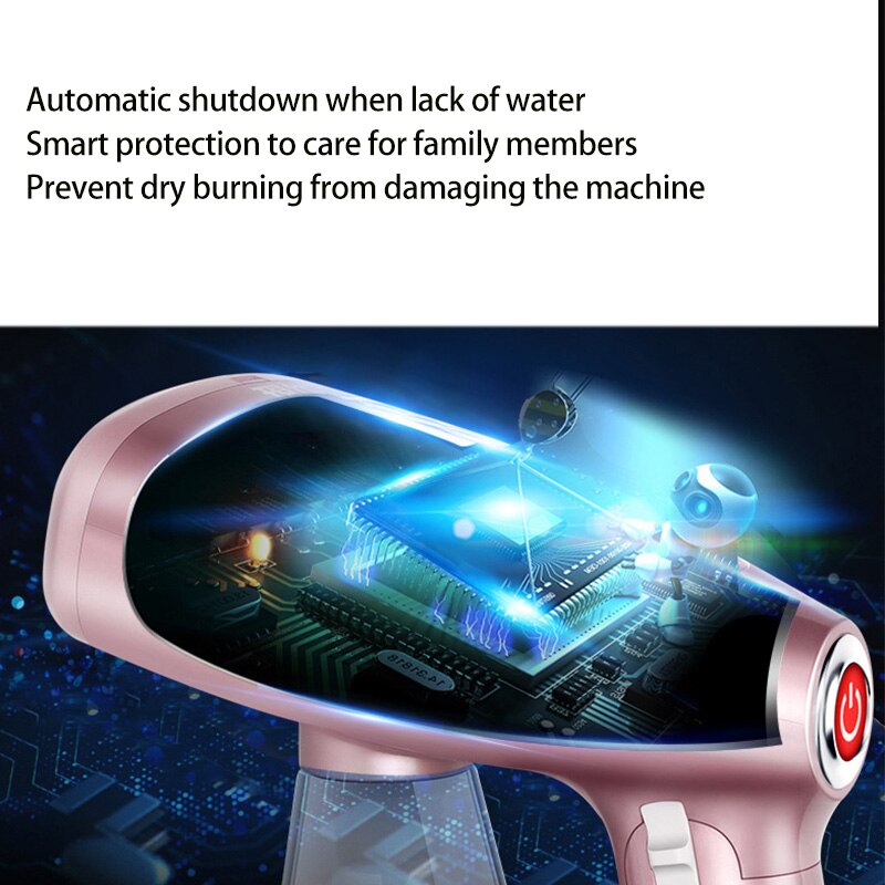 Household Steam Hanging Ironing Machine High-Power Mini Portable Iron Ironing Machine Foldable Handheld Iron-EU Plug