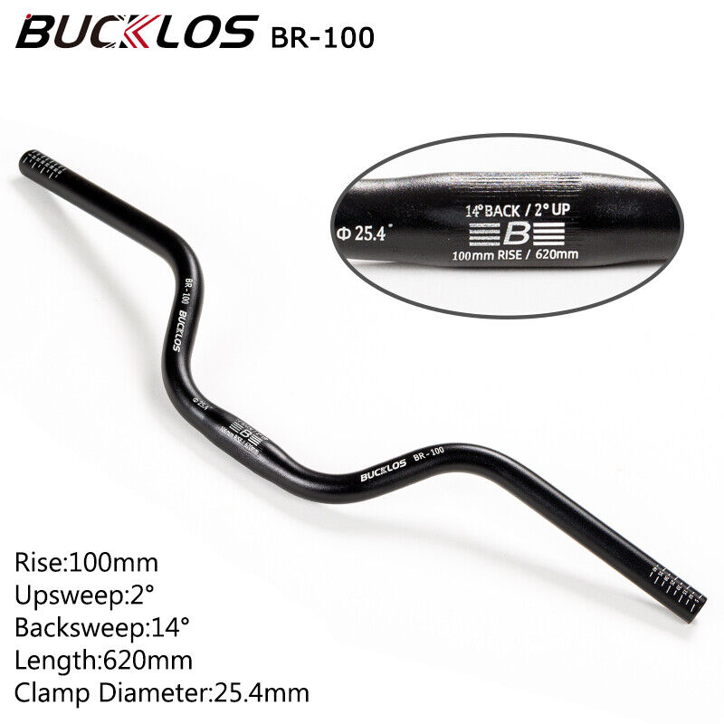 BUCKLOS kierownica roweru górskiego 31.8mm 25.4mm kierownica rowerowa 620/660/720/780mm kierownica MTB ze stopu aluminium części rowerowe: Czekolada