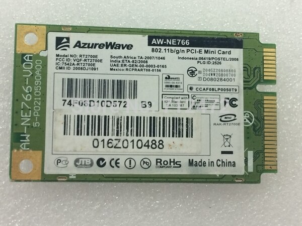 SSEA Original Wireless Card AzureWave AW-NE766 RT2700E 300Mbps Mini PCI-E Card