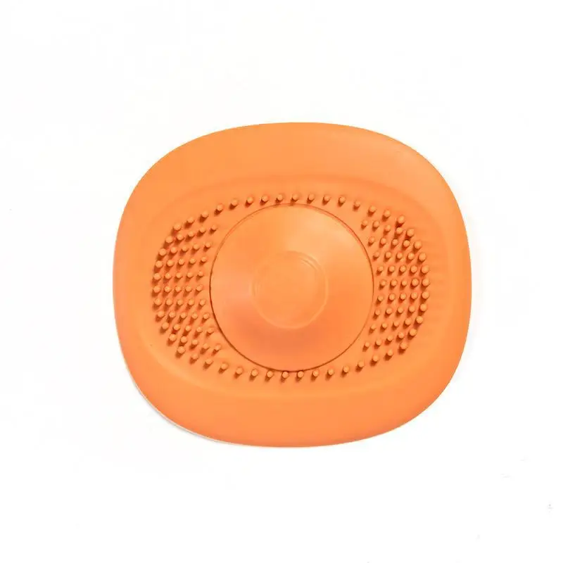 Cubiertas de drenaje para recoger el pelo de silicona, tapón para el pelo para baño, filtro colador para fregadero, cubiertas de drenaje para ducha, Protector de drenaje para bañera: Oro