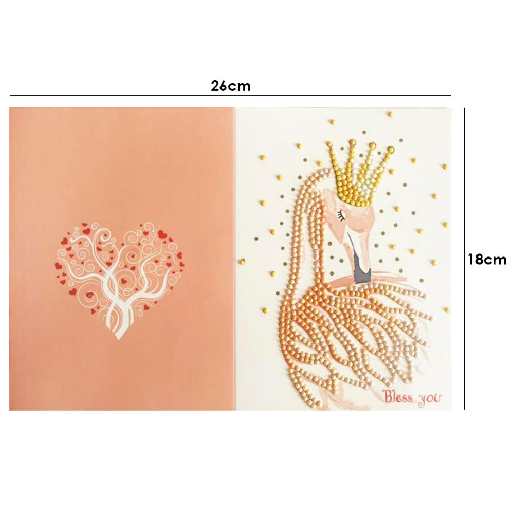 5D DIY Drills Diamond Painting Valentine Greeting Card Party Birthday Diamond Embroidery Cross Stitch Festival Greet Cards: 6