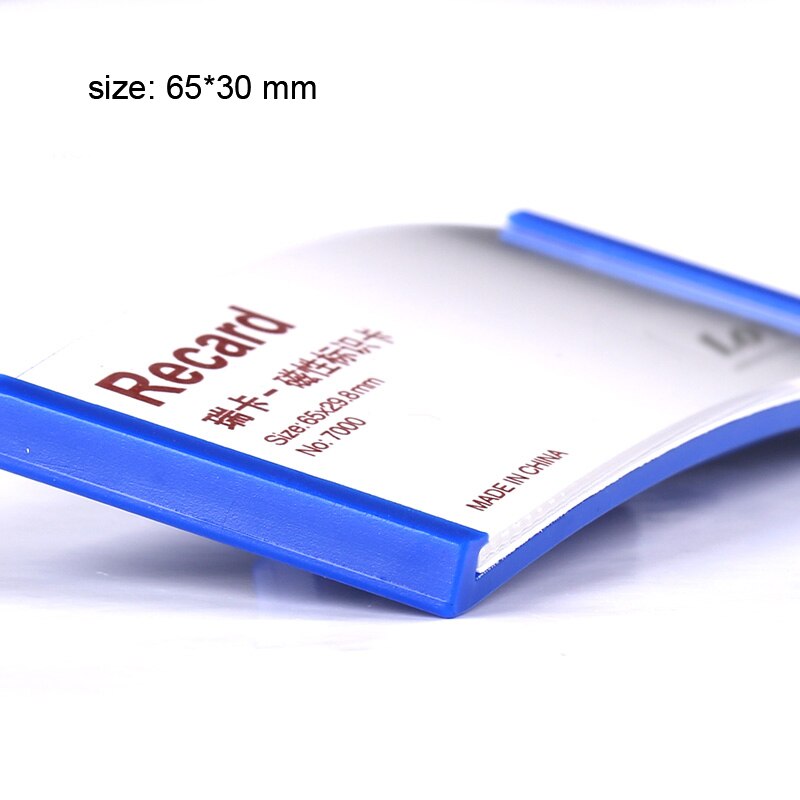 Plastic Colorful Reusable Pin Employee Name Badges Holder 65*30mm