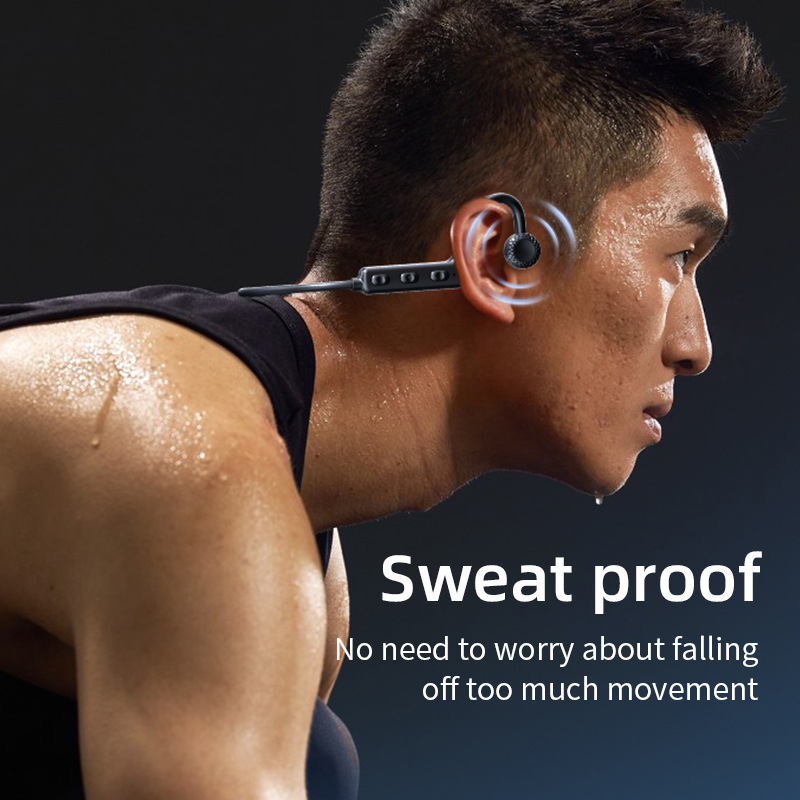 Knochenleitung Bluetooth Kopfhörer Drahtlose Bluetooth Headset HIFI Audio Nicht-in-Ohr Sport Wasserdichte Musik Kopfhörer