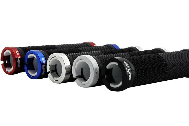 Mountain Bike Grip Lock On Cycling Double Lockable Handle Grip for MTB Bike Handlebar Bicycle Grip Bike Aluminum Alloy+Rubber