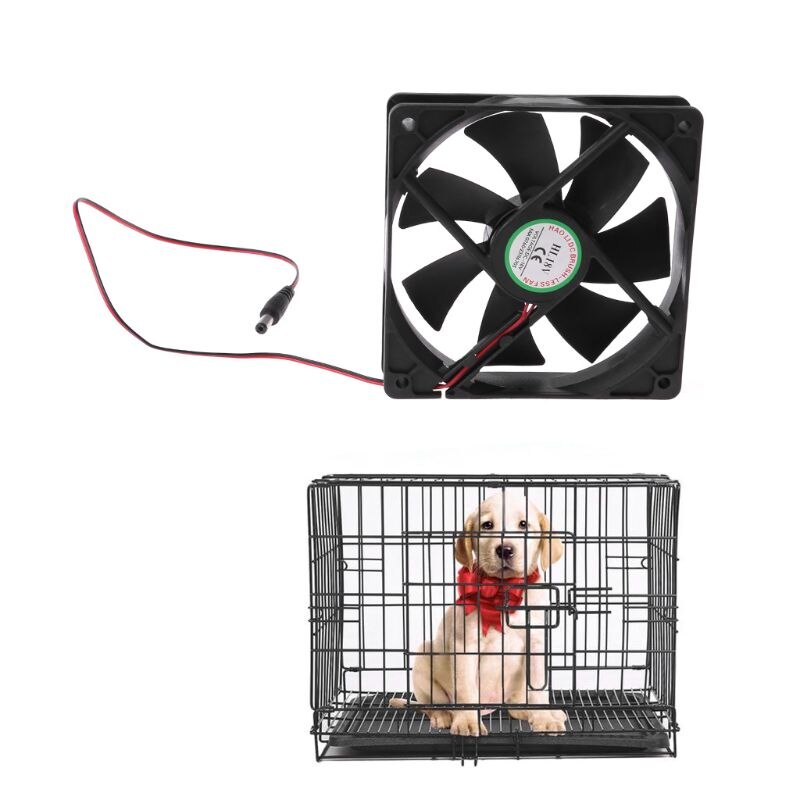 Mini universial soldrevet ventilator til hund drivhus kylling hus energibesparende