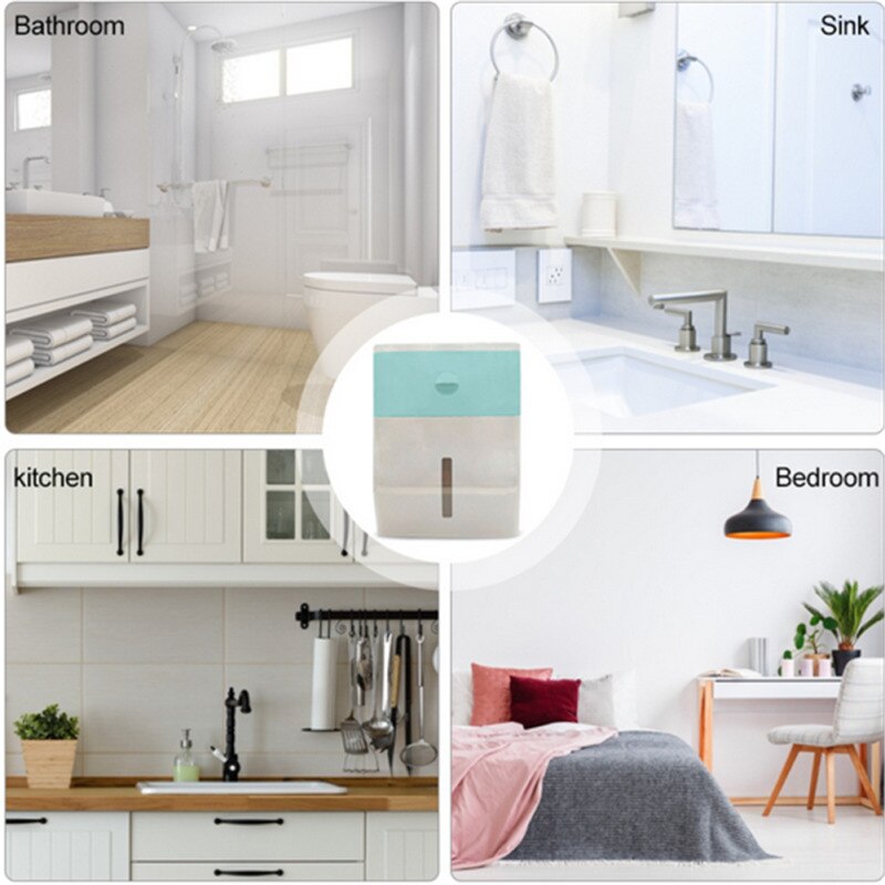 Waterproof Wall Mount Toilet Paper Holder Shelf Toilet Paper Tray Roll Paper Tube Storage Box Tray Tissue Box Home