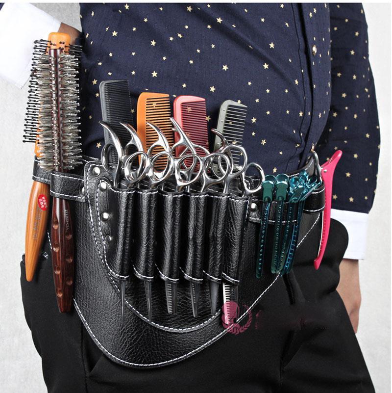 PU Leather Scissors Waist Bag Salon Hairdressing Pouch Case Hair Styling Tools s Comb cotillon