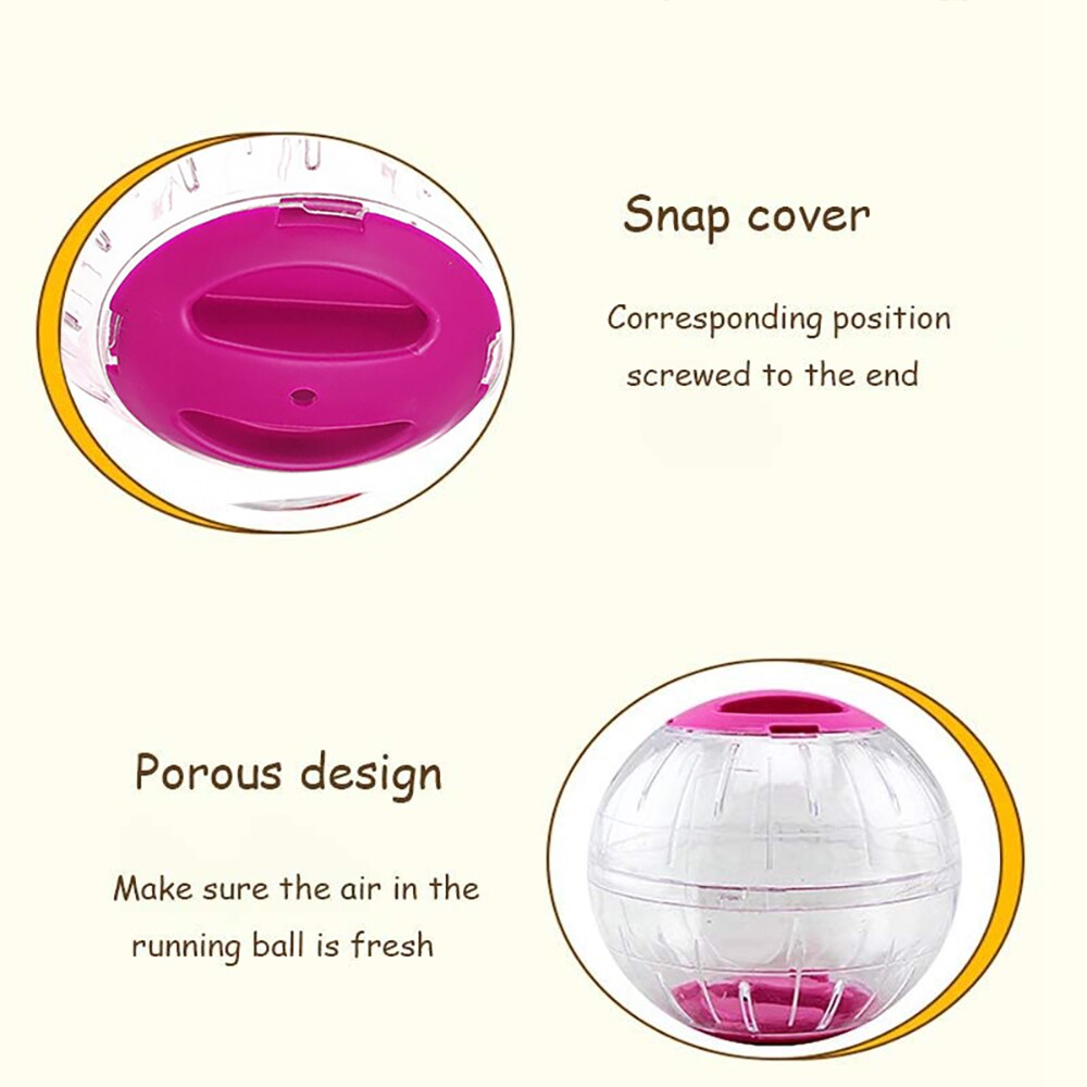 Plastic Outdoor Sport Ball Grounder Rat Small Pet Rodent Mice Jogging Ball Toy Hamster Gerbil Rat Exercise Balls Play Toys