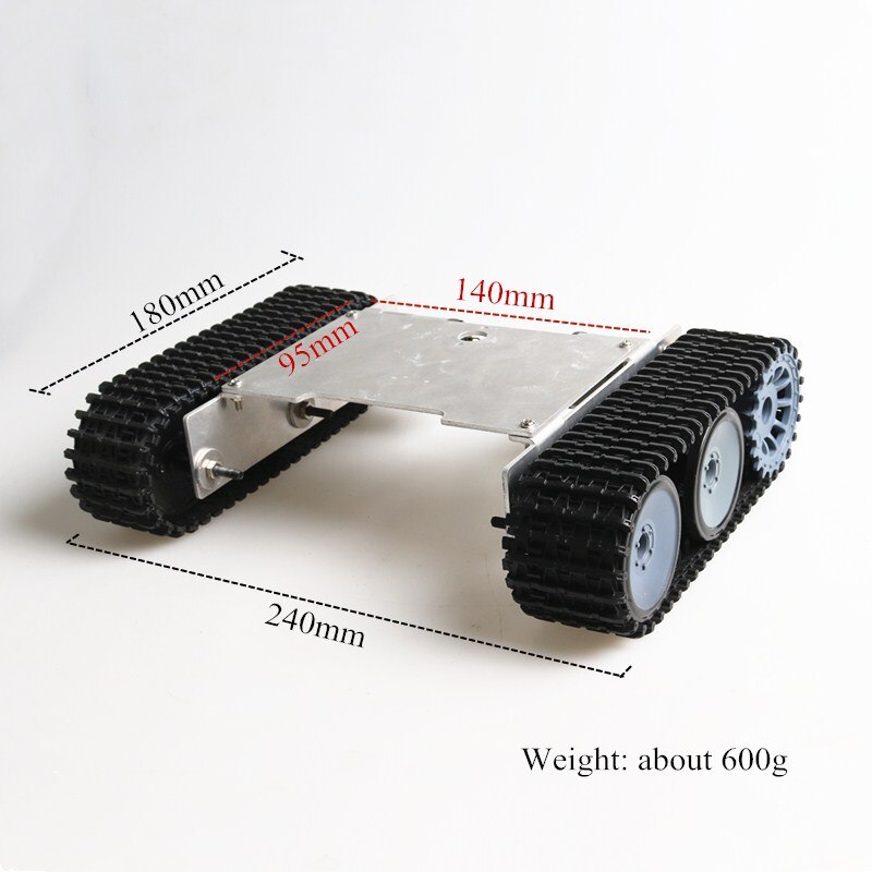 Tank Chassis Afstandsbediening Mini TP105 Platform Met Metalen Paneel/Verstelbare Track Dc Motor Voor Arduino Diy