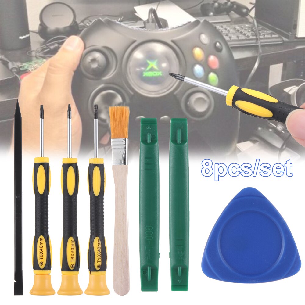 Kit d'outils de réparation pour manette de jeu, jeu de tournevis T6 T8 T10 pour Xbox One 360 pour PS3 PS4, accessoires