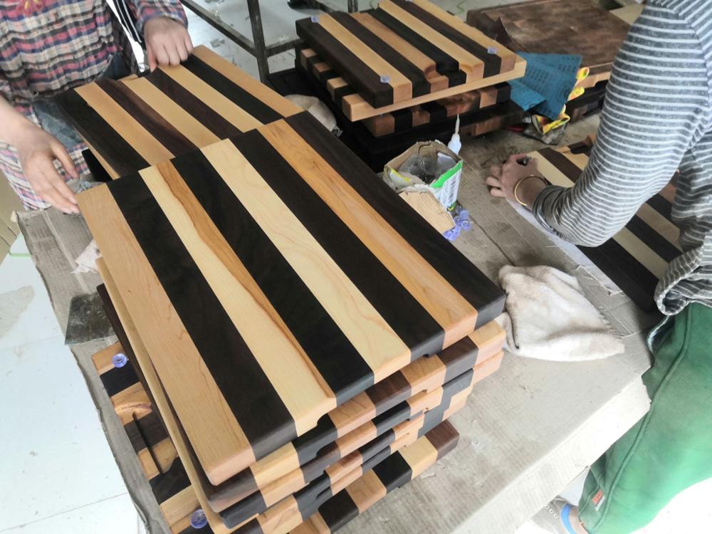 wood chopping block black walnut maple cutting board