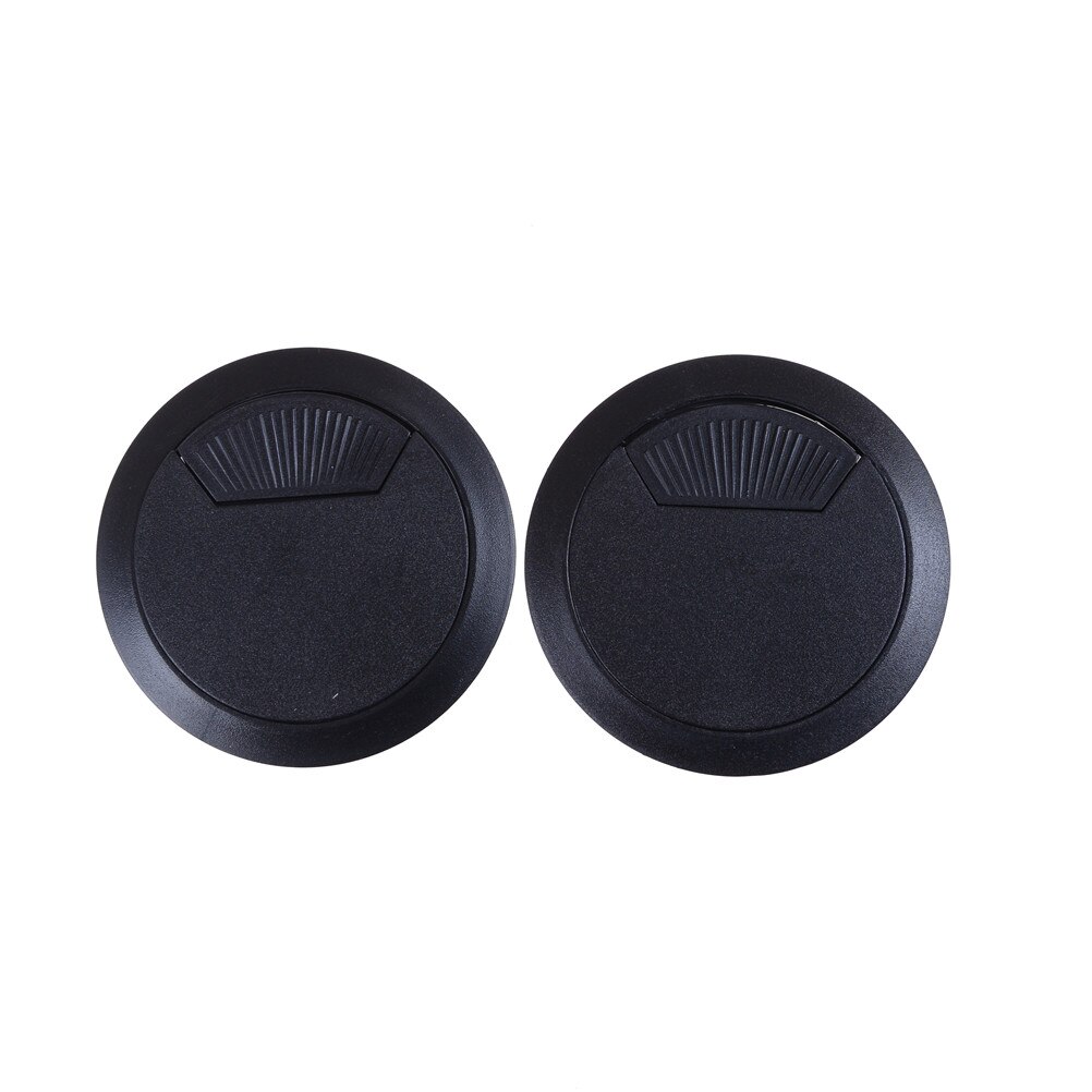 2 stk/sæt bedste 60mm computer skrivebord grommet bord kabel udgang port overflade wire hul dæksel holdbar