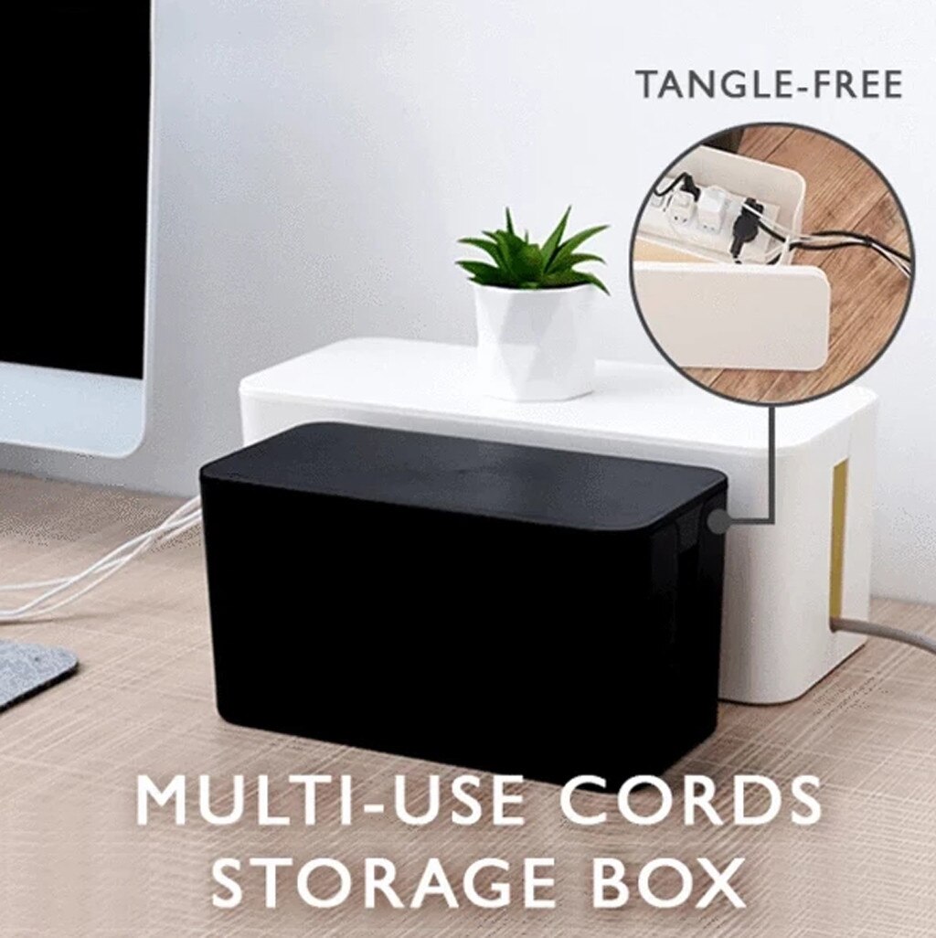 40# Large-capacity Wire Storage Box Unique Wire Storage Box Household Closure Pockets Cable Box Universal socket Wire Box