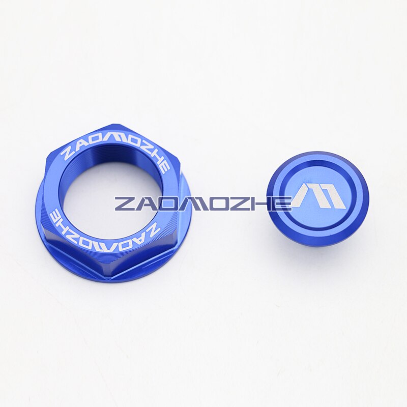 For suzuki GSXR 600 GSX-R600 GSXR750 GSX-R 2006 Motorcycle CNC aluminum alloy Triple clamp Screw Cover Stem Nut Set M28: blue  belt logo