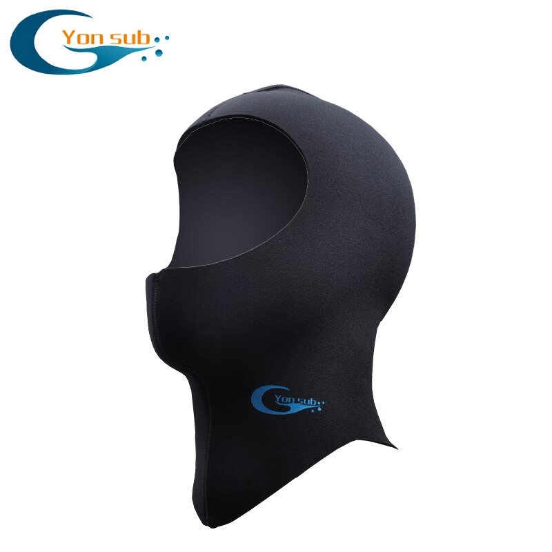 Capucha de buceo de neopreno con hombro para invierno, gorro de neopreno para mantener el calor, equipo de esnórquel para pesca submarina, 3MM/5MM