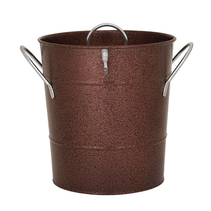 Premium roestvrij staal verf 3.3L grote ijs emmers met cover
