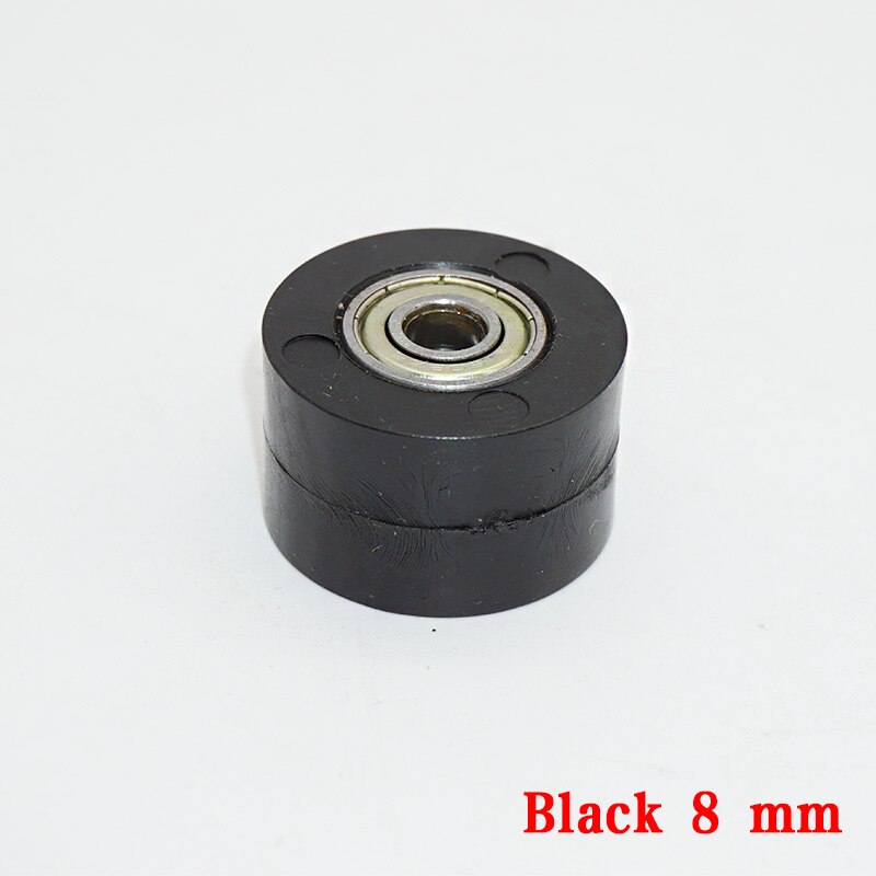 Motorcykel skyder drevet kædespændingshjul guide cykler, motocross crf 250 450 ktm sxf exc yzf wr tc bosuer  m2 m 4 m68 mm to 10 mm: Sort 8mm