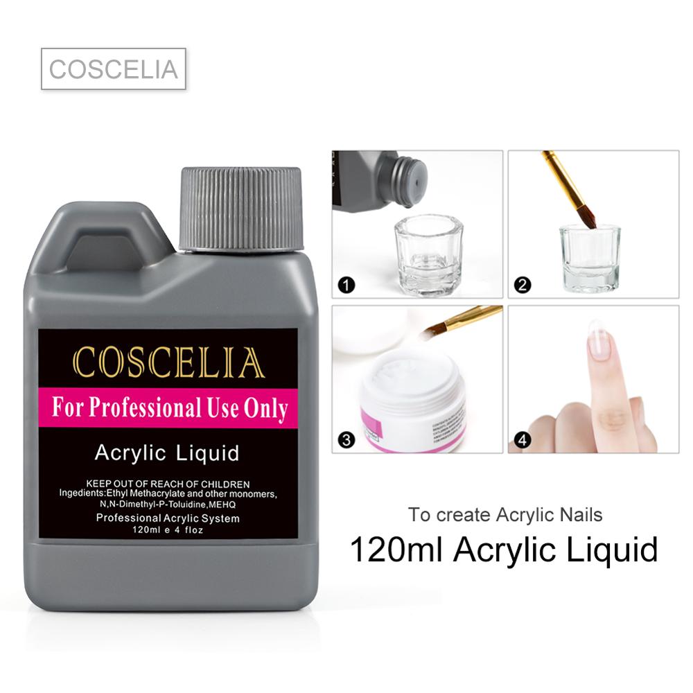 Coscelia akryl søm kit med lampe alt til manicure gel nail kit nail art dekorationer negleboremaskine af fræsere