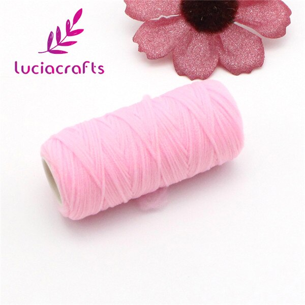 3 Roll /Lot Nylon Coil Elasticity Cord Screen Flower Material Florist Handmade Accessory C0212: pink  3rolls