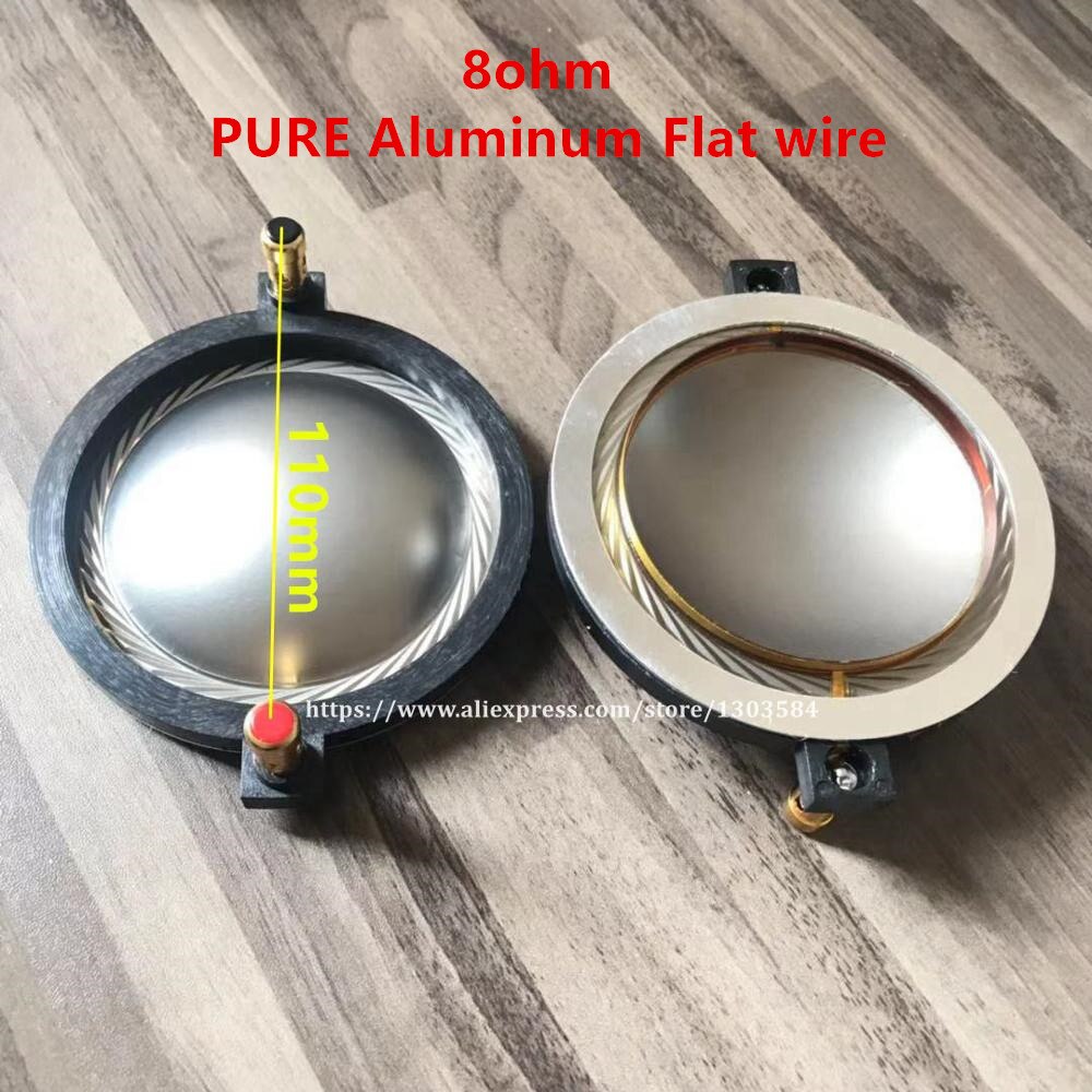2 Pcs Diafragma Voor B &amp; C DE900, DE910, DE950, DE60 Driver 74.4 Mm Zuiver Aluminium Platte Draad: Aluminum Flat 8ohm