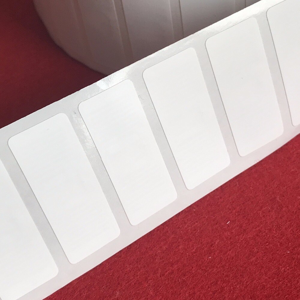 Impinj MR6 puce PP papier synthétique autocollants AR61F UHF RFID étiquettes électroniques 43*18mm