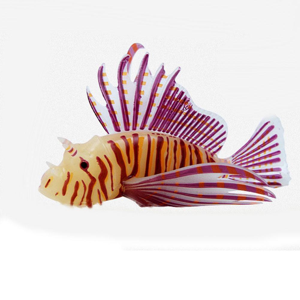 Lichtgevende Lionfish Stijl Siliconen Vis Speelgoed Drijvende Glow In Dark Accessoires Cadeau Voor Kinderen