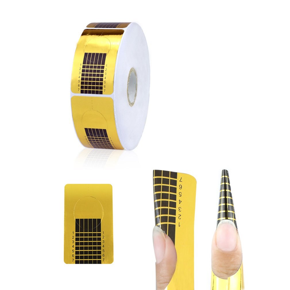 500 Pcs Gouden Nagels Gel Extension Sticker Guide Grandado