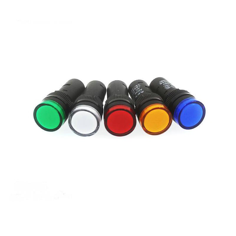 5pcs/lot 16mm Mount AD16 LED Indicating Light Pilot Lamps