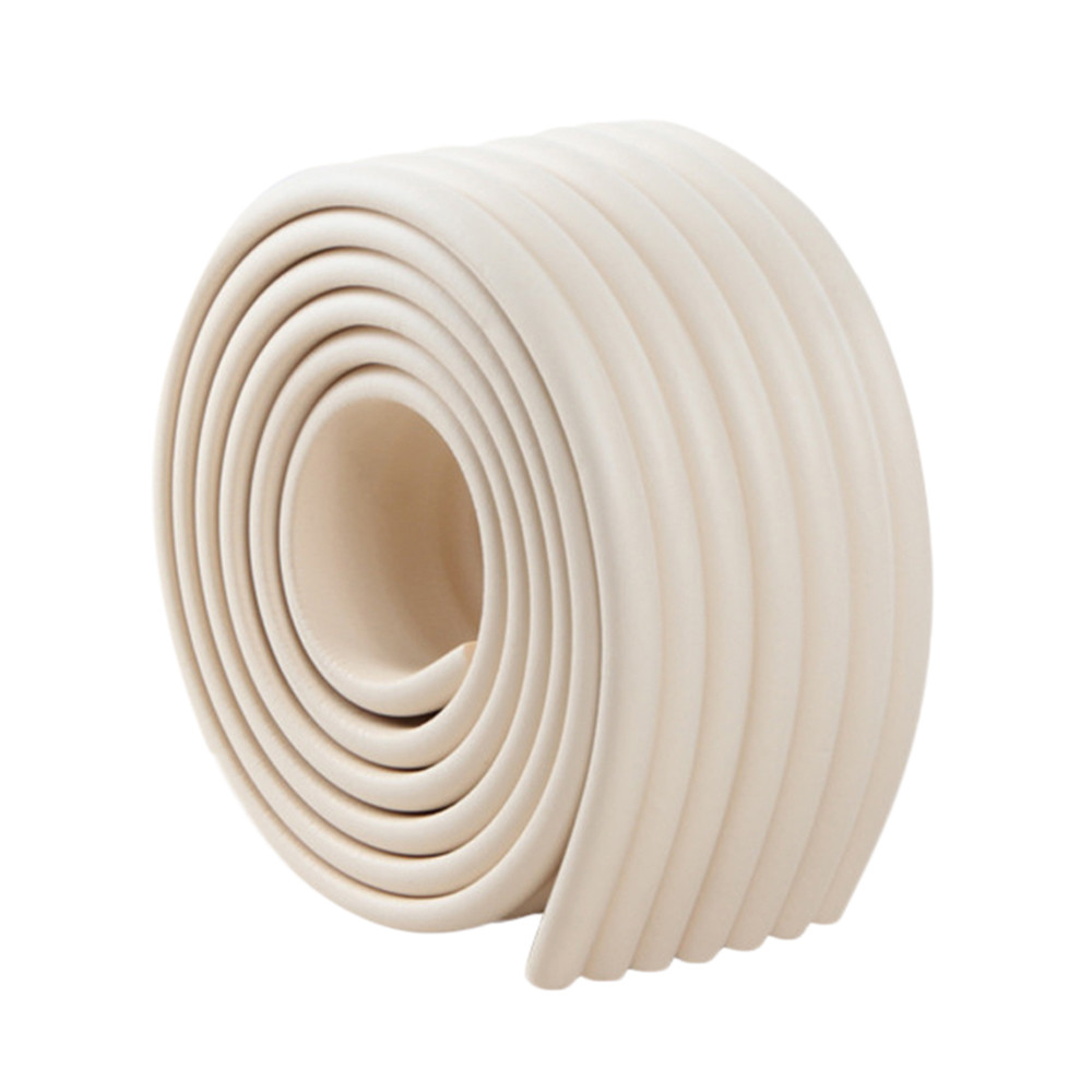 2m Baby Safety Corner Protector Solid Safety Edge Guards Children Protection Security Tape Wall Angle Form Kids Child Protector: Beige 