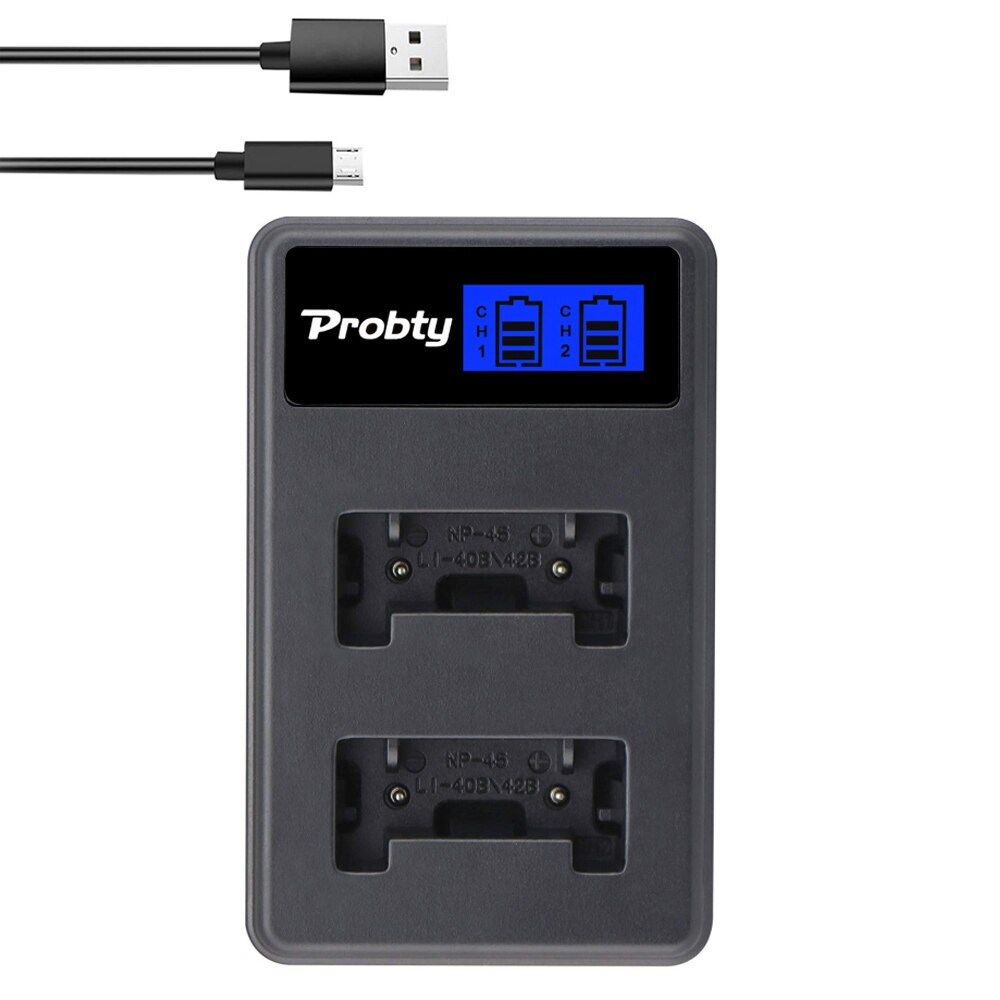 Li-40B Li-42B EN-EL10 Battery + Li 40B Battery Charger for Olympus Li 40B 42B, Nikon EN EL10, FinePix XP70 XP60 XP50 T550