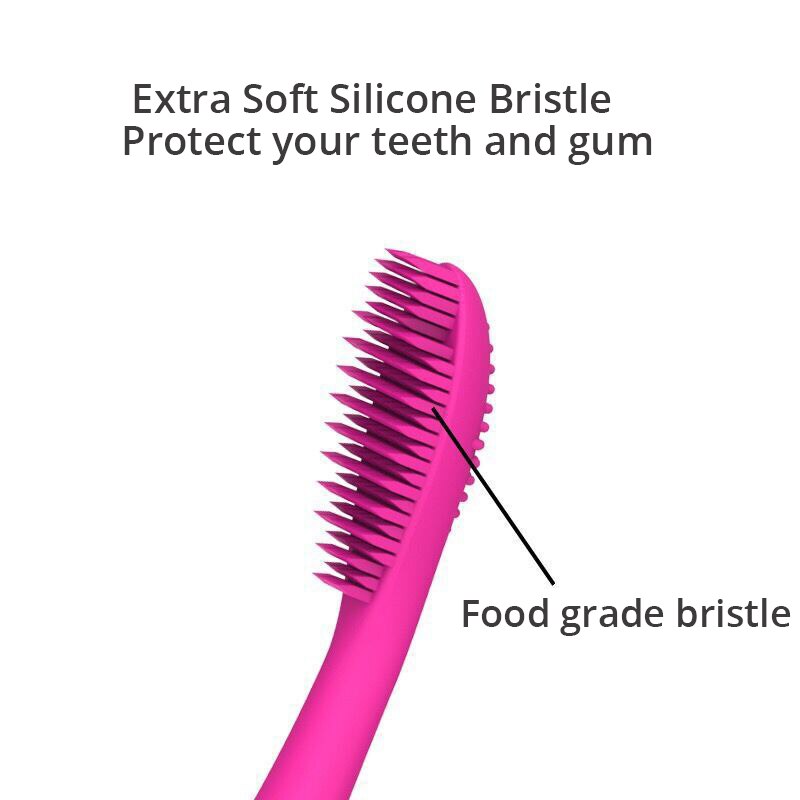 Cepillo de dientes eléctrico sónico de silicona, cepillo de dientes eléctrico de cerdas suaves, impermeable, Limpieza Profunda, cabezal de cepillo de grado alimenticio,