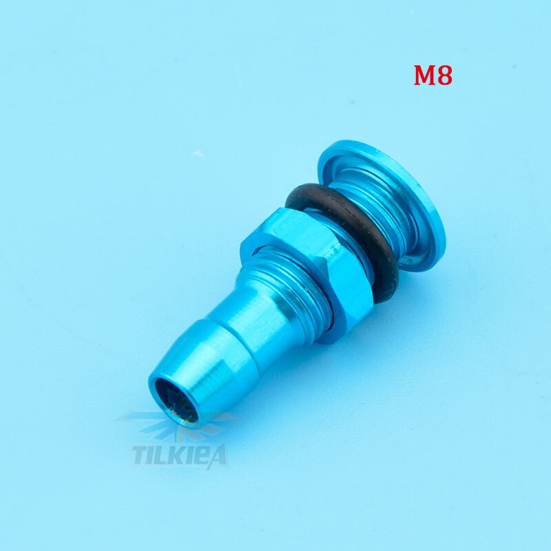 1pcs M6/M8 RC Barca di Alluminio Ugello 3 di Colore Adatto Per La Electric Boat Metanolo A Benzina Barca 26CC: M8 Blue