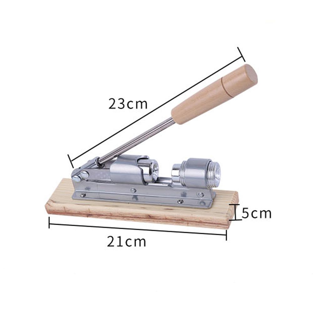 Cascanueces Manual de aleación de aluminio con mango de madera, herramientas de cocina, picador de prensa