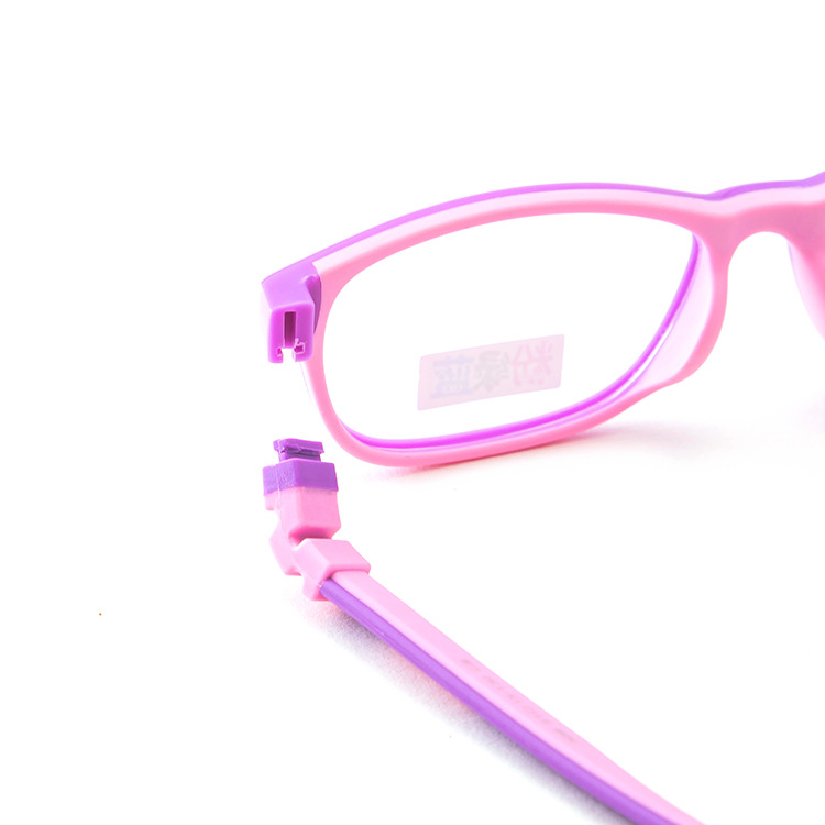 Gafas de sílice + TR para niños, patillas de silicona de color a presión, par, multicolor opcional, accesorios para gafas