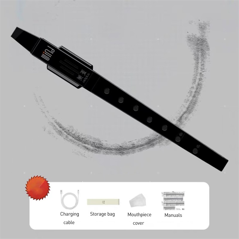 Instrumento de viento de saxofón de bolsillo, Mini instrumento de viento electrónico Digital para imitación de varios sonidos de instrumentos musicales: Gris claro