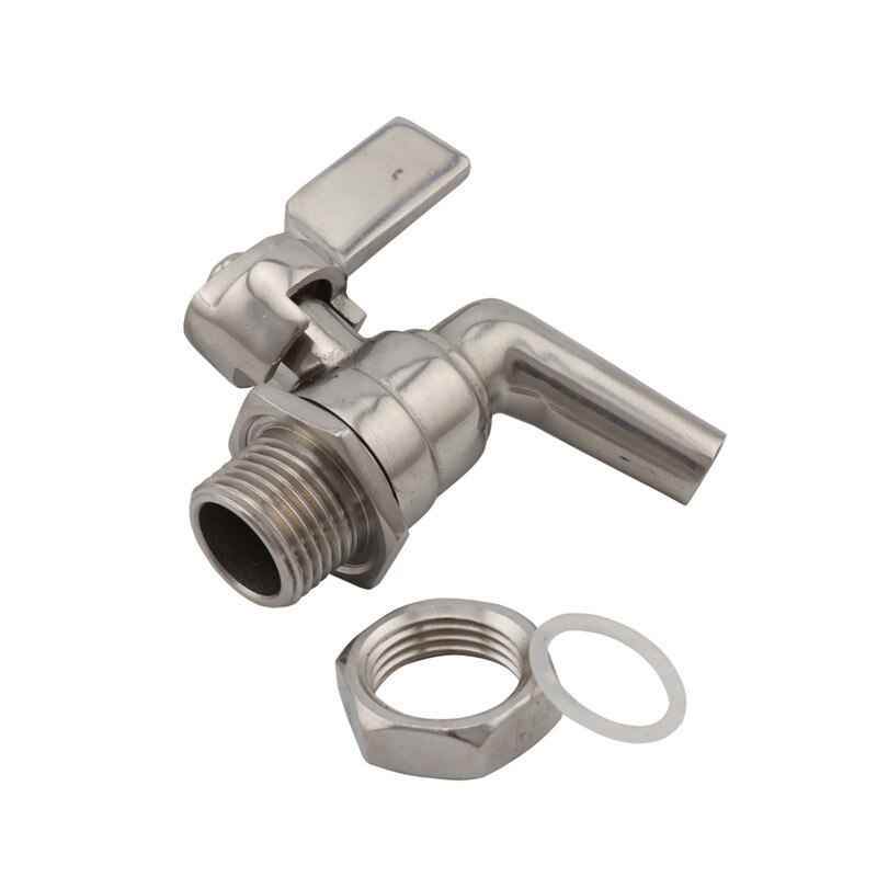 1/2" Stainless Steel Beer Tap Faucet 200PSI For HomeBrew Beer Dispenser Tap Barrel Wine Beverage Juice Spigot Drink Kegs