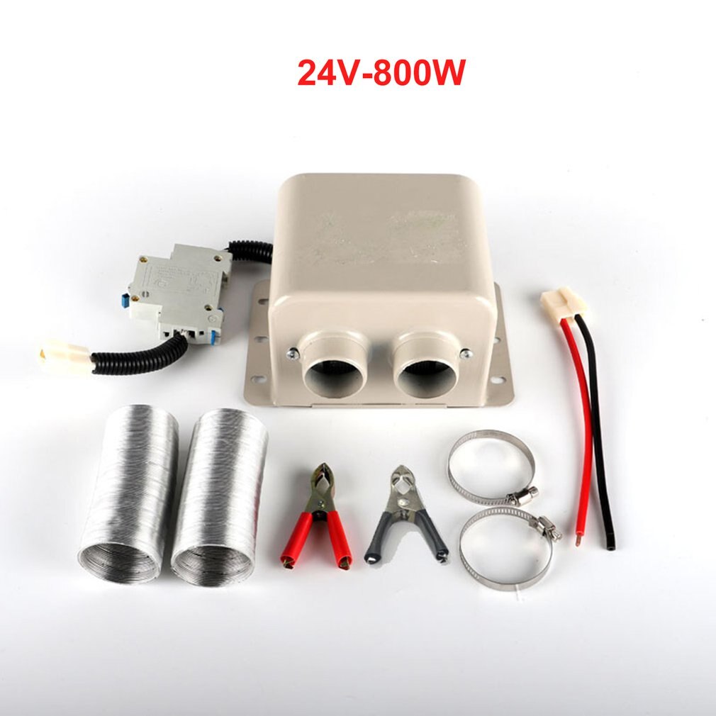 12V/24V 800W voiture chauffage voiture verre dégivreur fenêtre chauffage 2 sortie d'air hiver sèche Auto chauffage brumisateur éliminateur CE: Black
