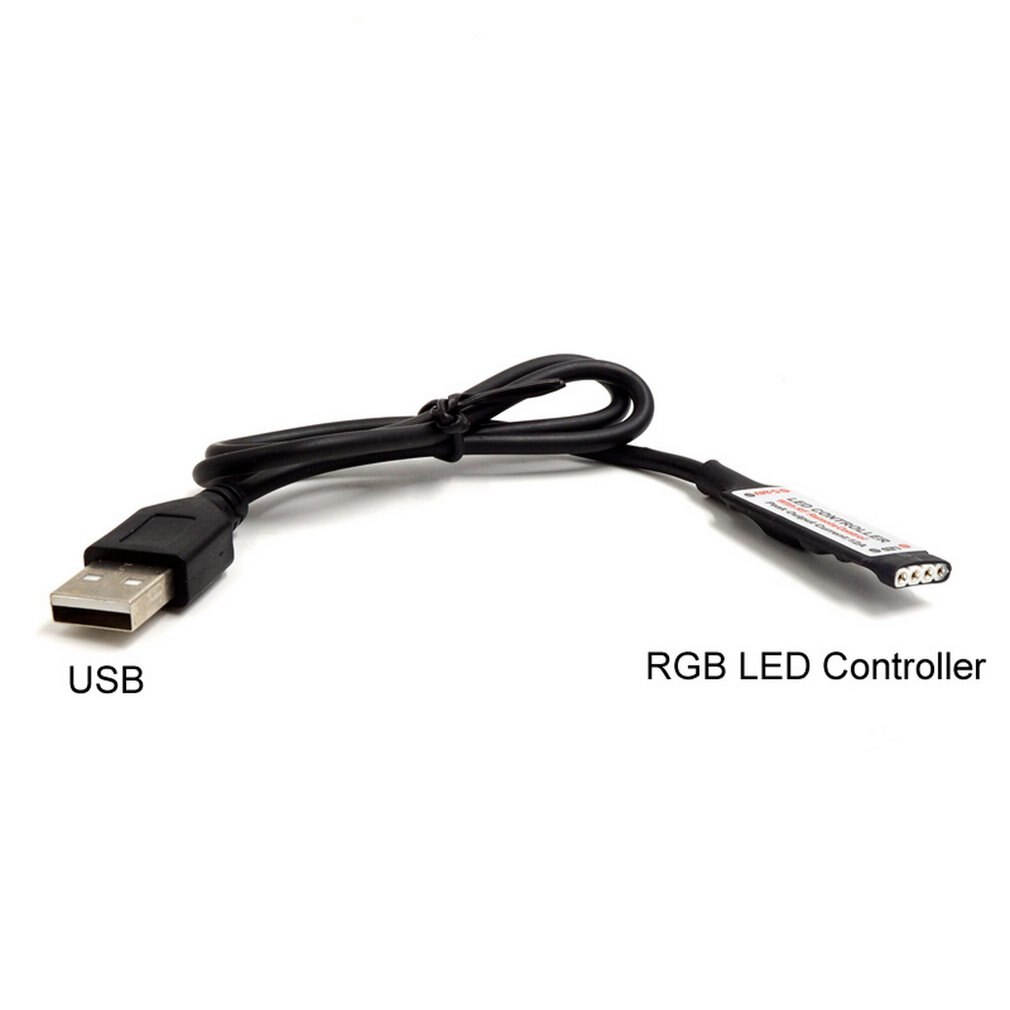 Dc 5v Mini Ir 24 Key Rgb Remote Control For Rgb Led Strip Usb 5v 24 Button Remote With Usb Cable Set