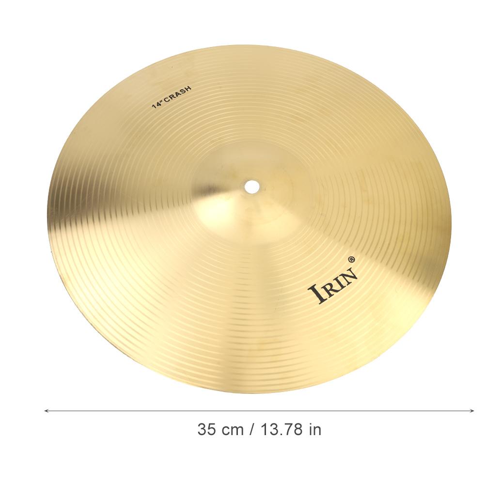 IRIN 14inch Cymbal Durable Brass Cymbal Musical Instrument Accessory for Jazz Drum Set