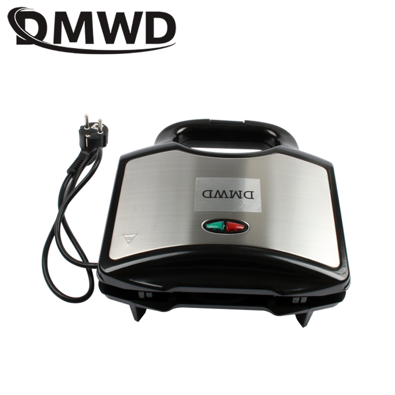 Dmwd elektrisk vaffel pølse maskine mini crispy fransk hund lolly stick muffin morgenmad stegepande hotdog majs bagning grill