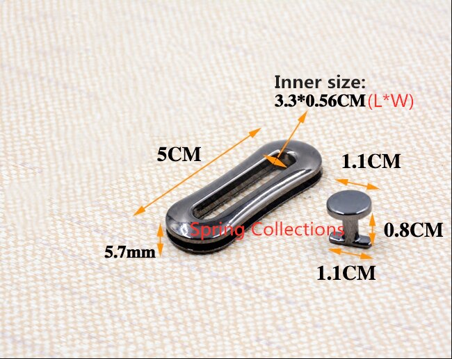 5set grommet eyelet Zinc Alloy Grommet Eyelet with Screw for Bag Clothing Accessories