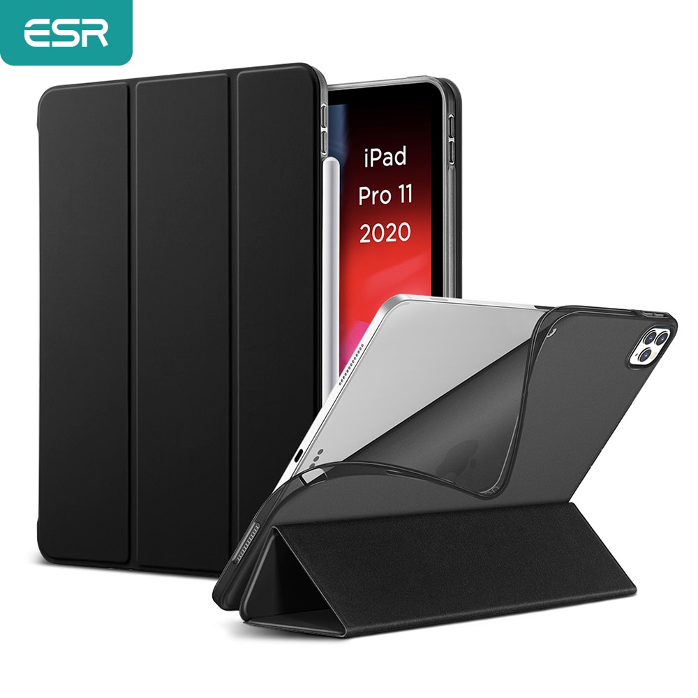 Esr bluetooth langaton näppäimistökotelo ipad 12.9: lle 11 tuuman 10.5/9.7/7.9 tuuman pu-nahkainen full folio flip smart kansikotelo