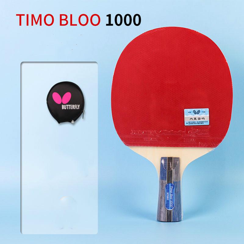 Butterfly 1000 2000 3000 bordtennisracket med gummipingispaddel kort handtag tennisbordsracket långt handtag: 1000 korta