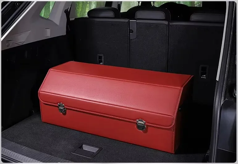 Caixa de armazenamento dobrável para carro, organizador de porta-malas, suprimentos para carro, organizador de armazenamento de porta-malas, acessórios automotivos, caixa de armazenamento: Azul