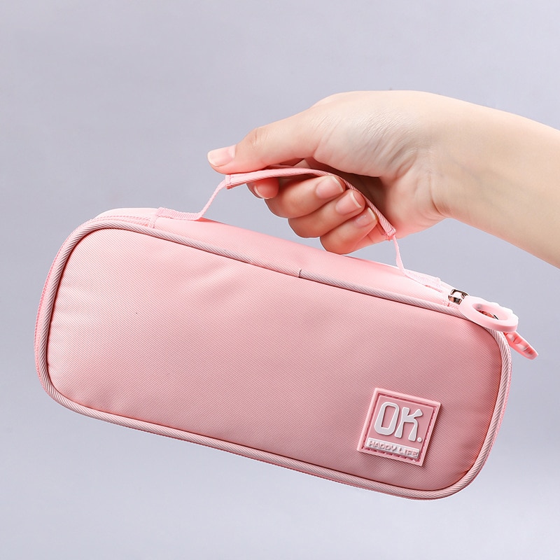 Draagbare Etui Grote Capaciteit Potlood Gevallen Multifunctionele Pencilcase Effen Kleur Estuche Escolar Trousse Scolaire