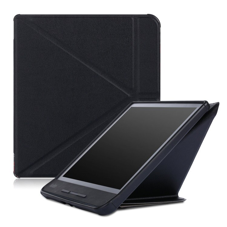 Obudowa stojąca przypadku do Kobo Forma 8 cal czytnik ebooków magnetyczne funkcja automatycznego włączania i wyłączania smart cover + długopis Stylus jako prezent: KST-BLACK-pen