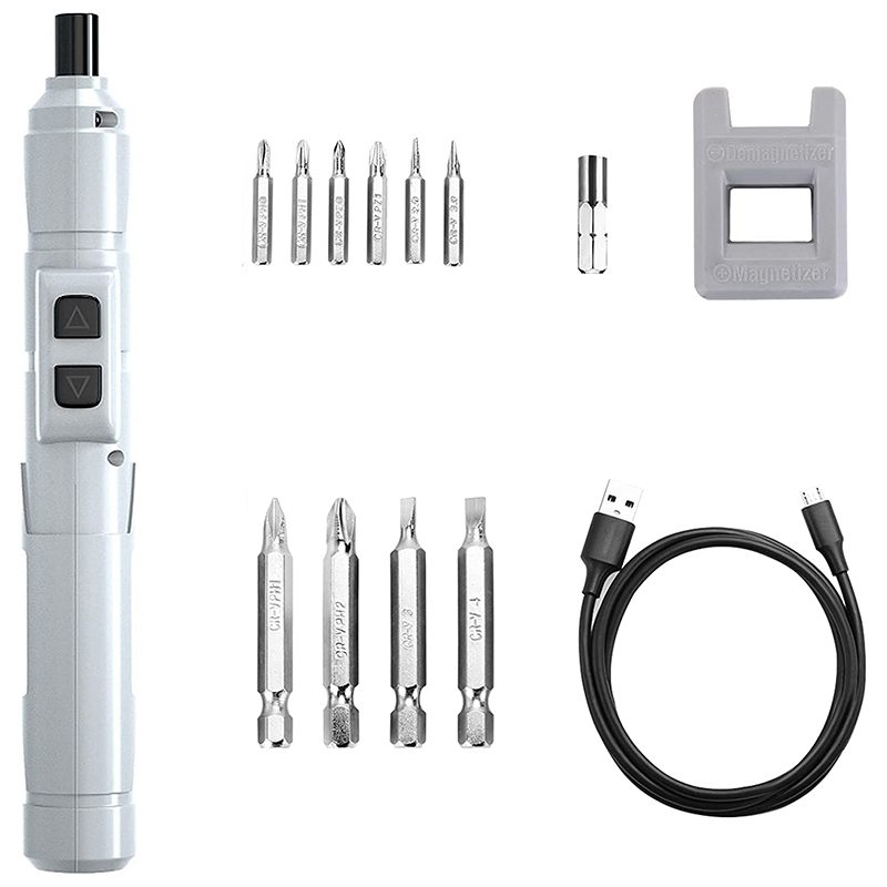 Electric Screwdriver 3.6V Small Cordless Screwdriver USB Fast Charge Screwdriver Kit Pen-Sized Mini Screwdriver